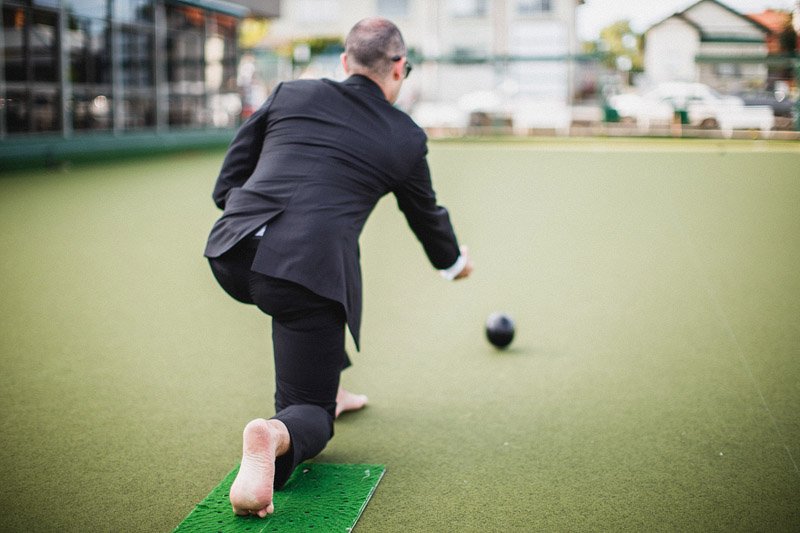 Greg and Kylieand#039;s amazing alternative wedding featuring a cinema and lawn bowls (78)