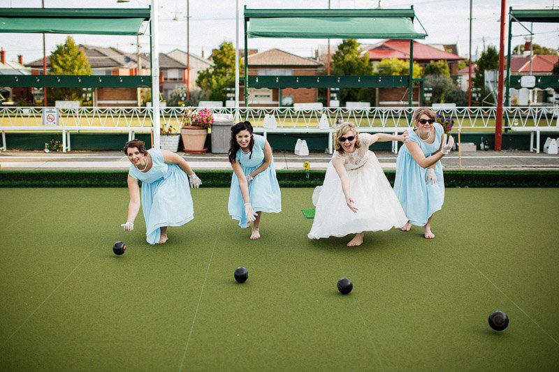 Greg and Kylieand#039;s amazing alternative wedding featuring a cinema and lawn bowls (79)