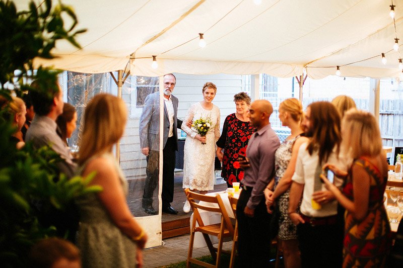 Nicola and Fontaine's Awesome Backyard Wedding in Melbourne