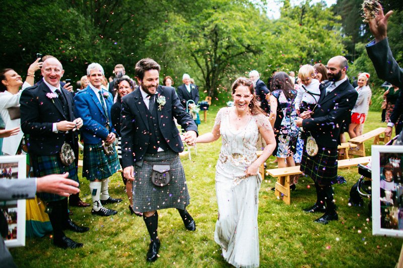 A destination wedding in Scotland in a beautiful tent!