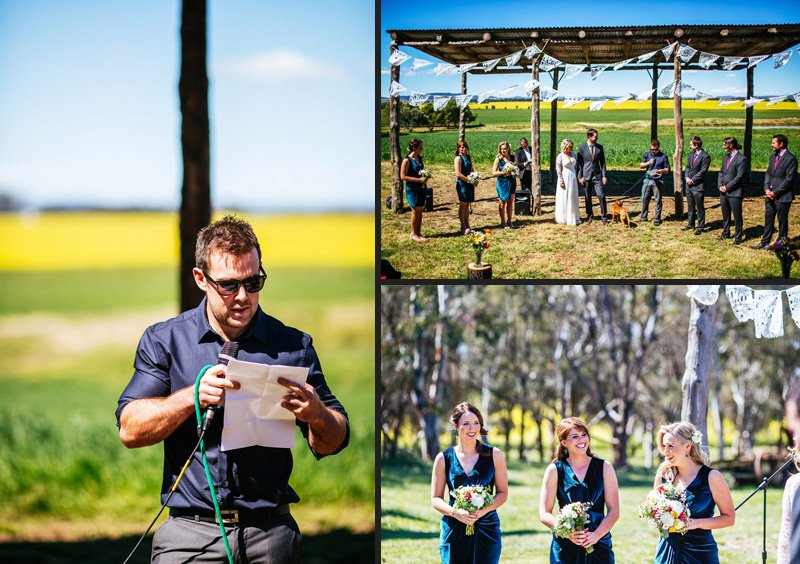 Joel and Laura's backyard wedding on a farm in Parkes in country New South Wales photographed by Melbourne Wedding Photographer Lakshal Perera